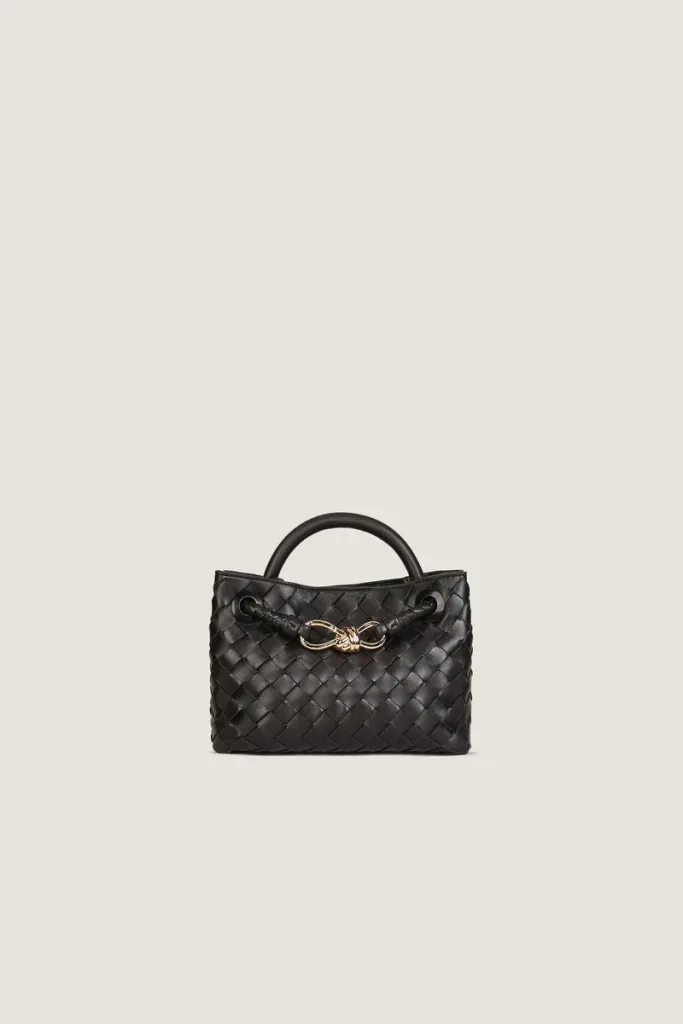 Norfolk Square Mini Leather Handbag – Black – view 1