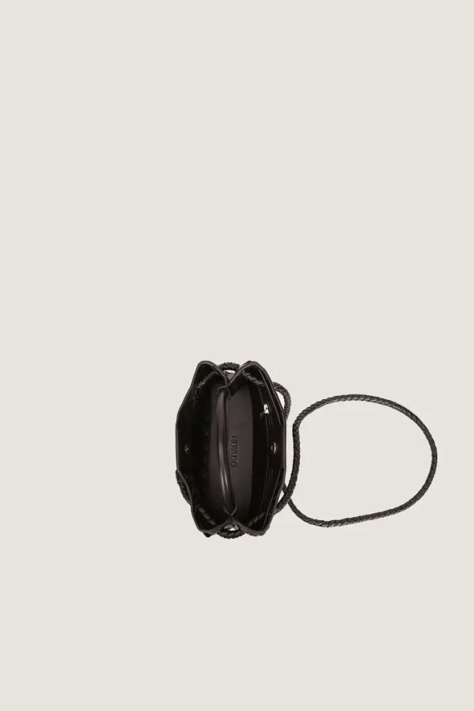 Norfolk Square Mini Leather Handbag – Black – view 4