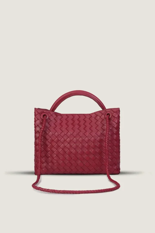 Phillimore Medium Leather Handbag – Burgundy – view 4