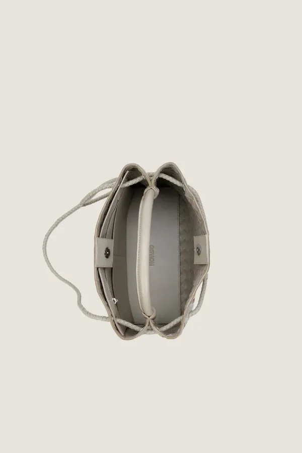 Phillimore Medium Leather Handbag – Light Grey – view 2
