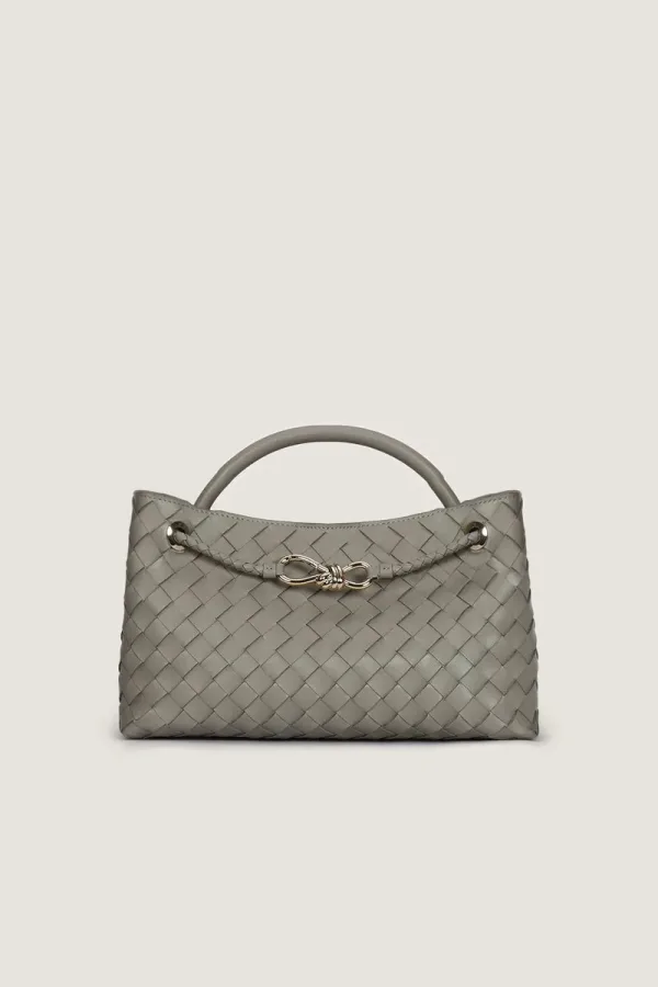 Princes Square East-West Leather Handbag – Grey – view 1