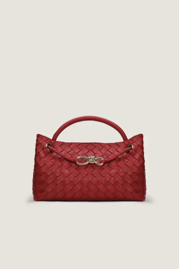 Princes Square East-West Leather Handbag – Red – view 1