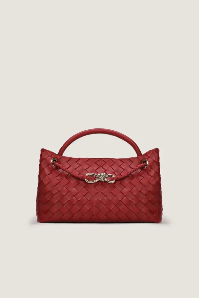 Princes Square East-West Leather Handbag – Red – view 1