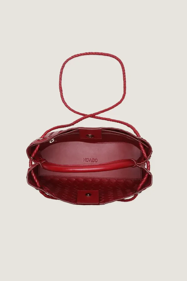 Princes Square East-West Leather Handbag – Red – view 2