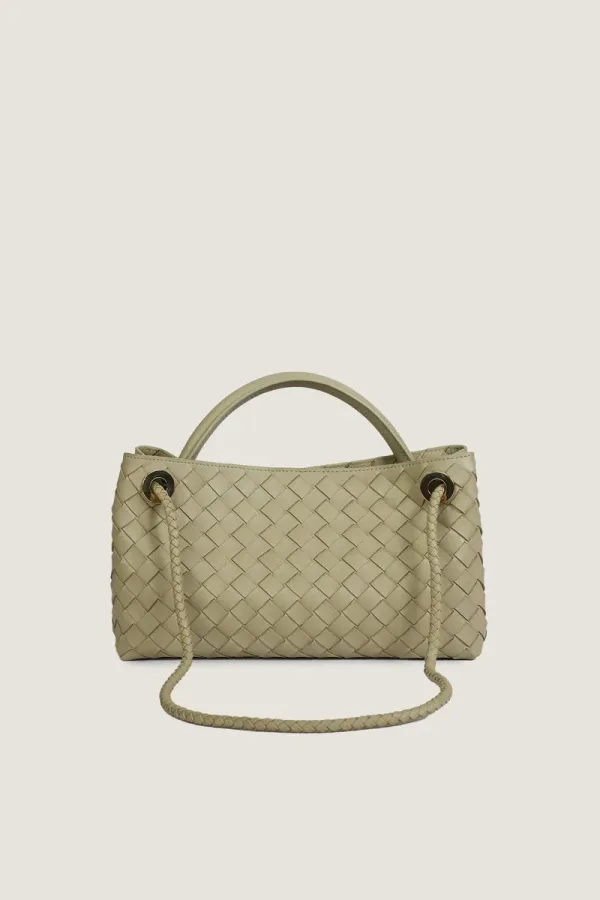Princes Square East-West Leather Handbag – Sand – view 4