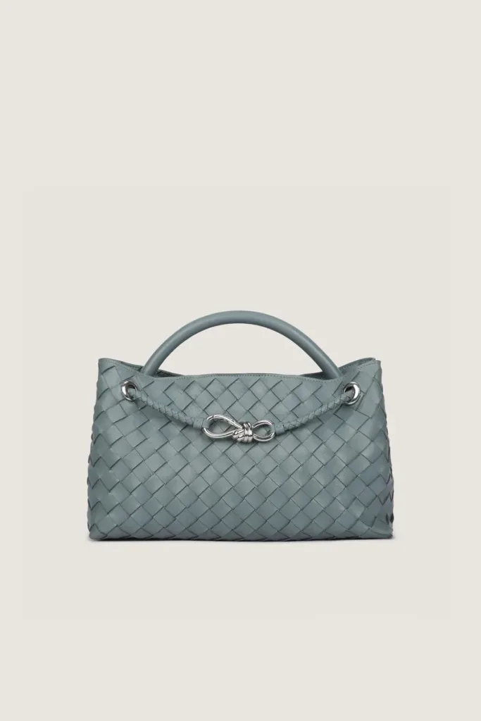 Princes Square East-West Leather Handbag – Sea Grey – view 1