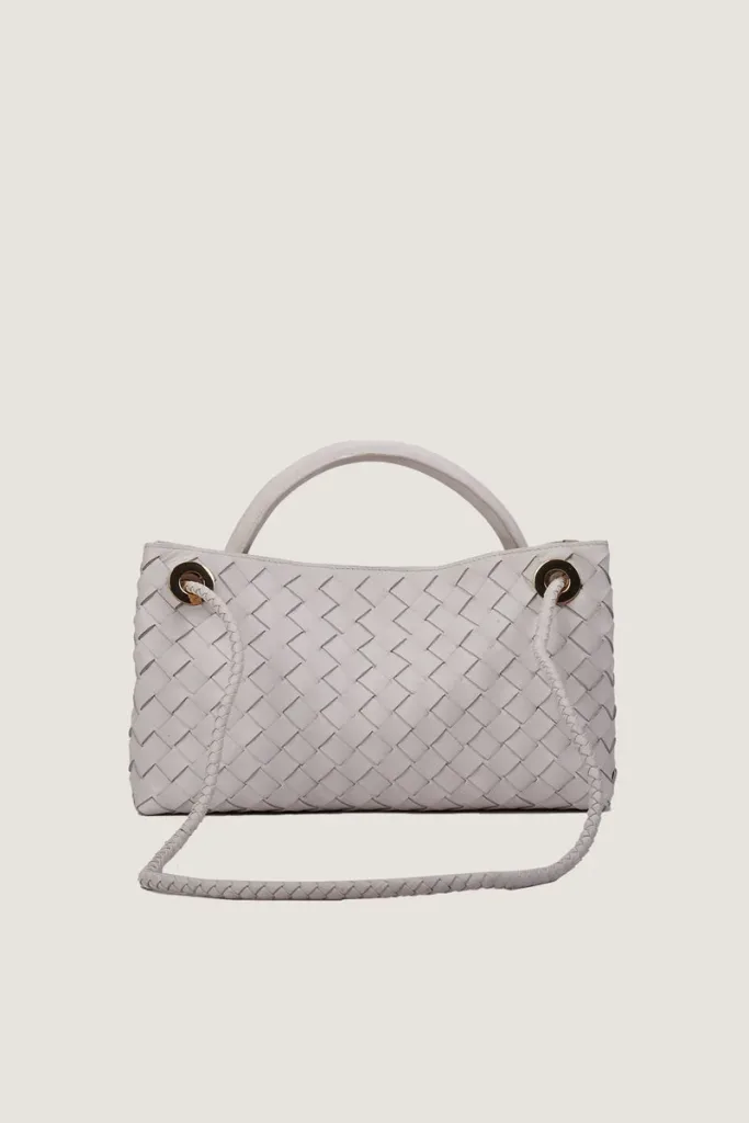 Princes Square East-West Leather Handbag – White – view 4