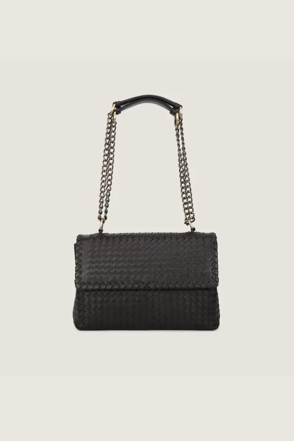Rathbone Leather Shoulder Bag – Black – view 1