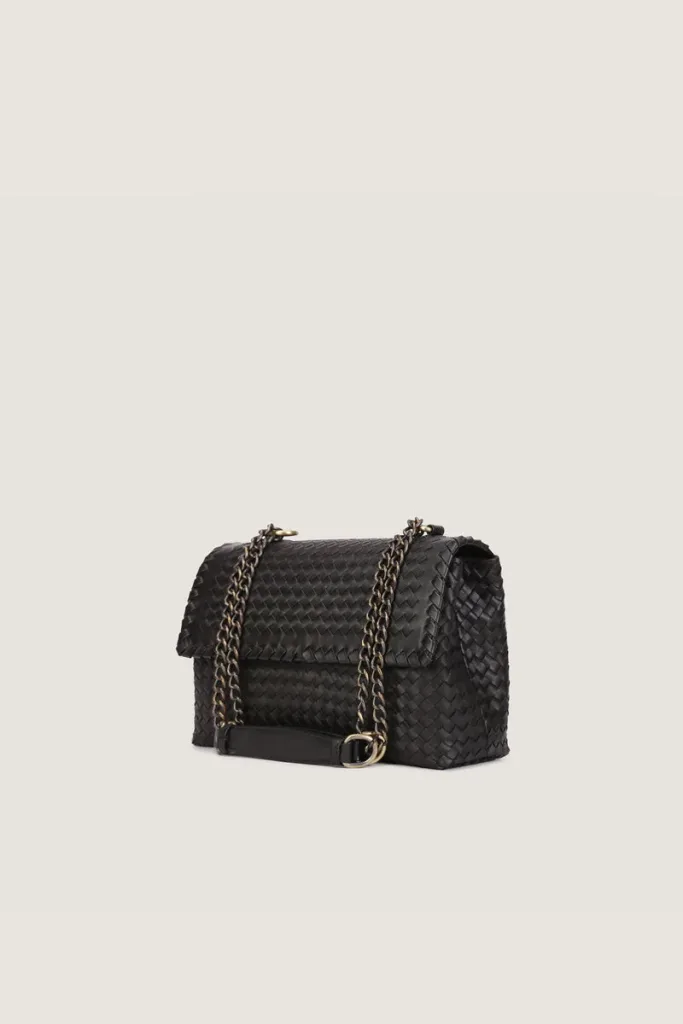 Rathbone  Leather Shoulder Bag – Black – view 2
