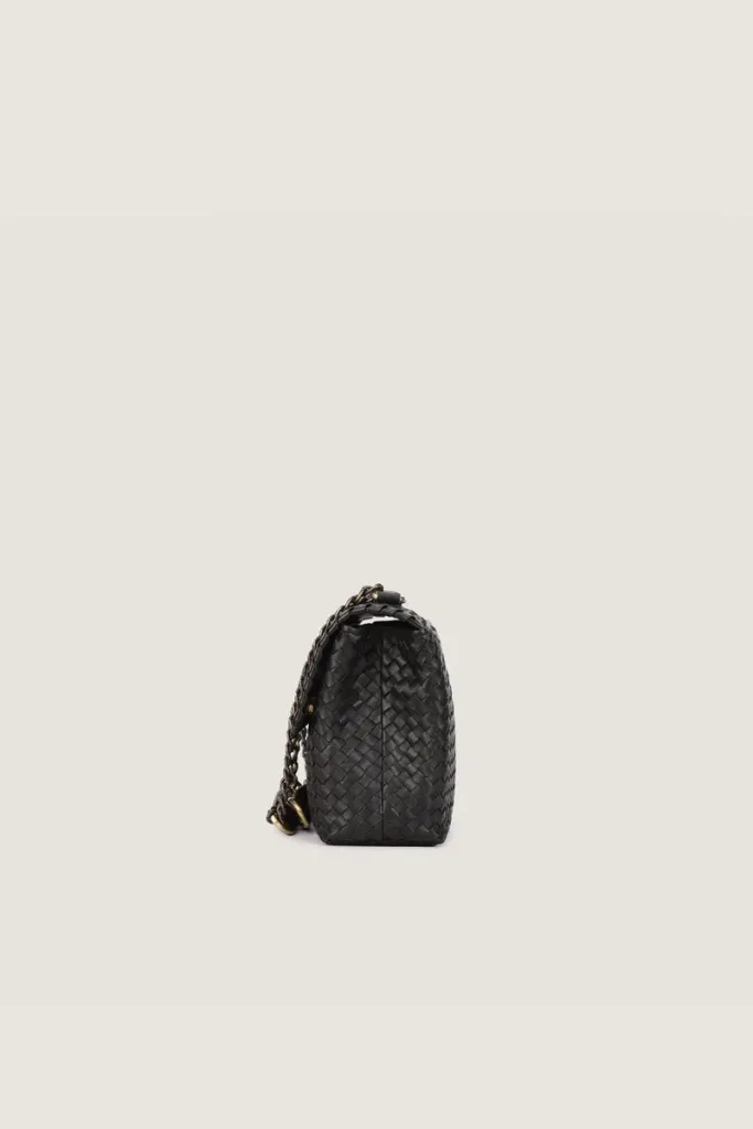 Rathbone  Leather Shoulder Bag – Black – view 3