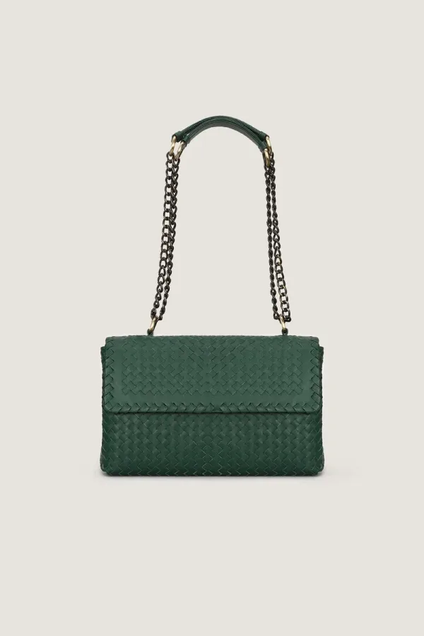 Rathbone Leather Shoulder Bag – Green – view 1