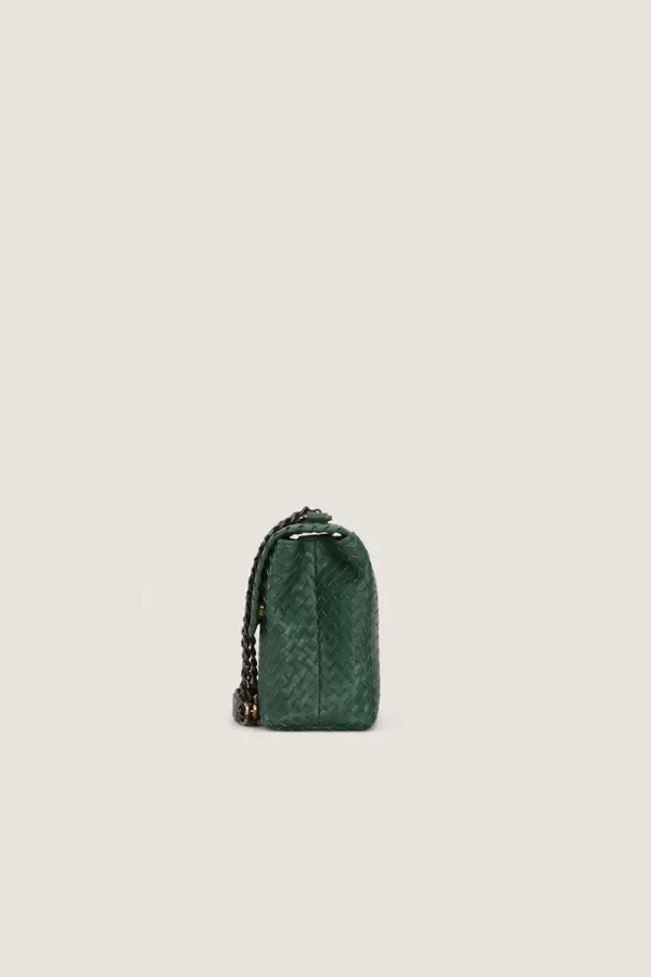 Rathbone Leather Shoulder Bag – Green – view 3