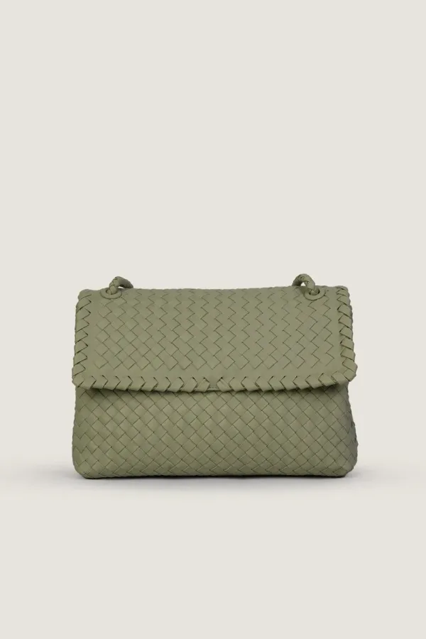 Rathbone Leather Shoulder Bag – Mint Green – view 1