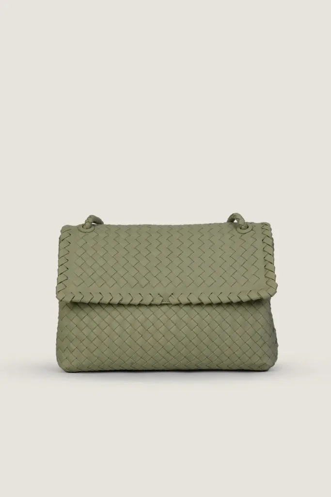 Rathbone Leather Shoulder Bag – Mint Green – view 1