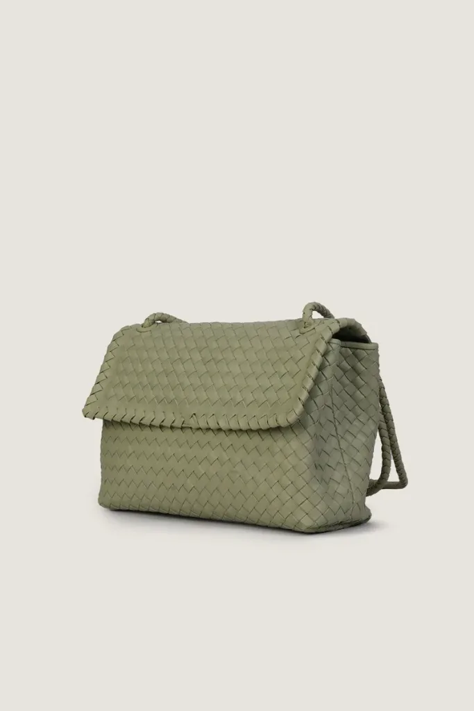 Rathbone Leather Shoulder Bag – Mint Green – view 3