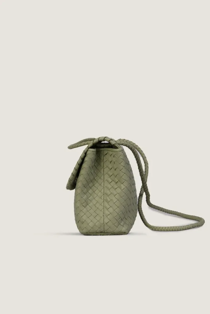 Rathbone Leather Shoulder Bag – Mint Green – view 4