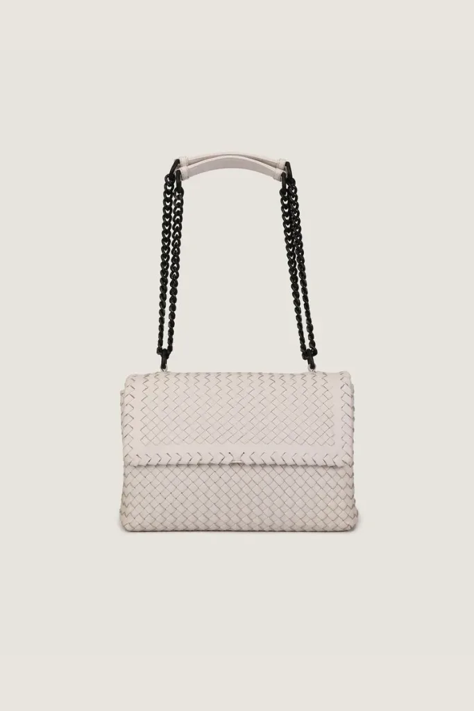 Rathbone Leather Shoulder Bag – White – view 1