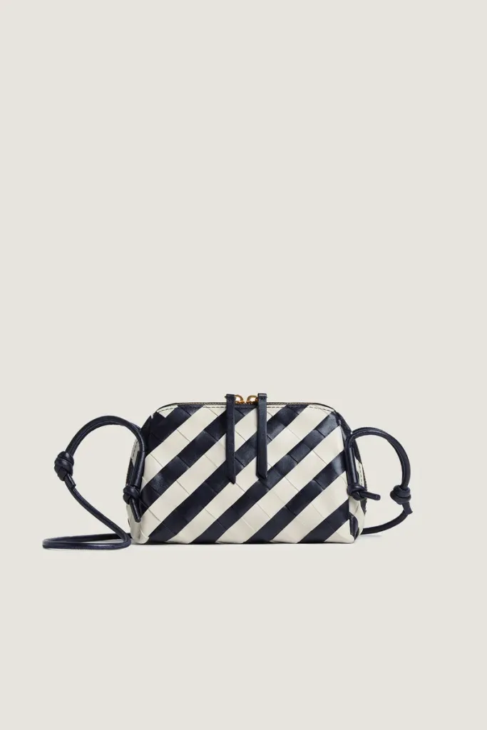 South Molton Leather Pouch – Black And White – view 1