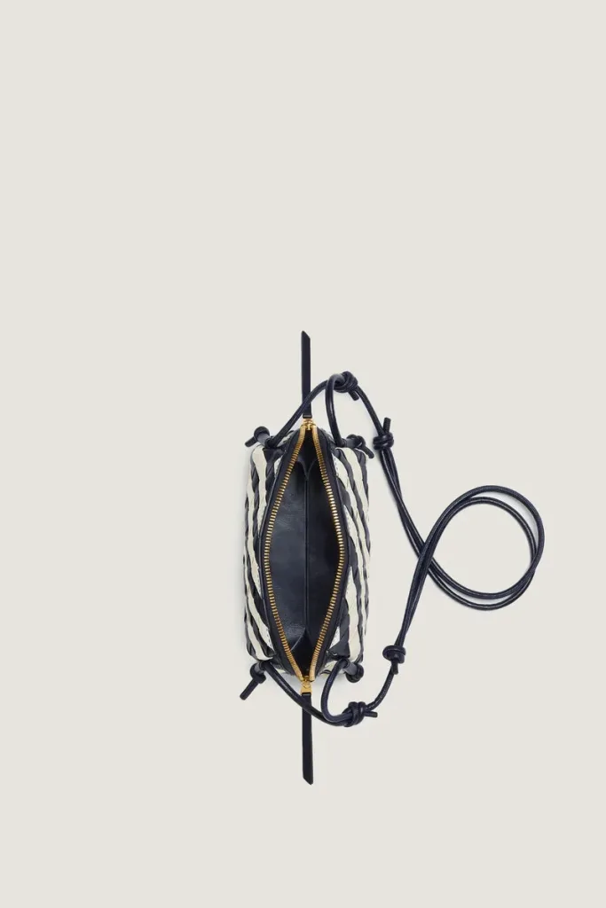 South Molton Leather Pouch – Black And White – view 3