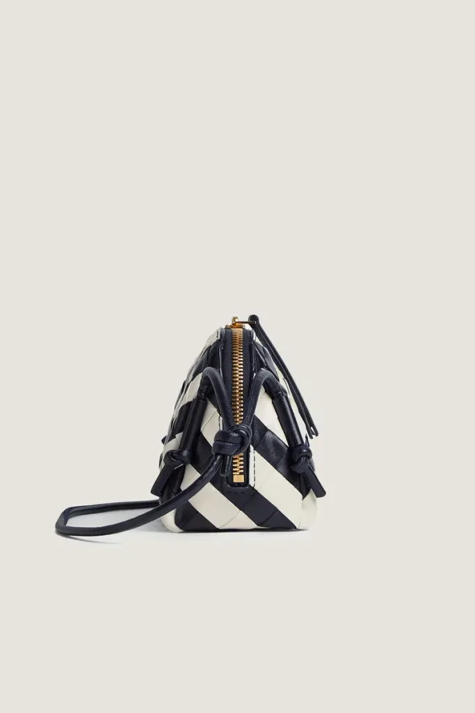 South Molton Leather Pouch – Black And White – view 4