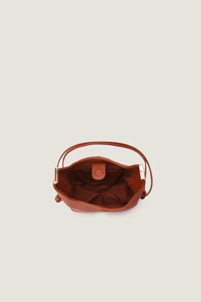 Titchfield Leather Shoulder Bag – Tan – view 4