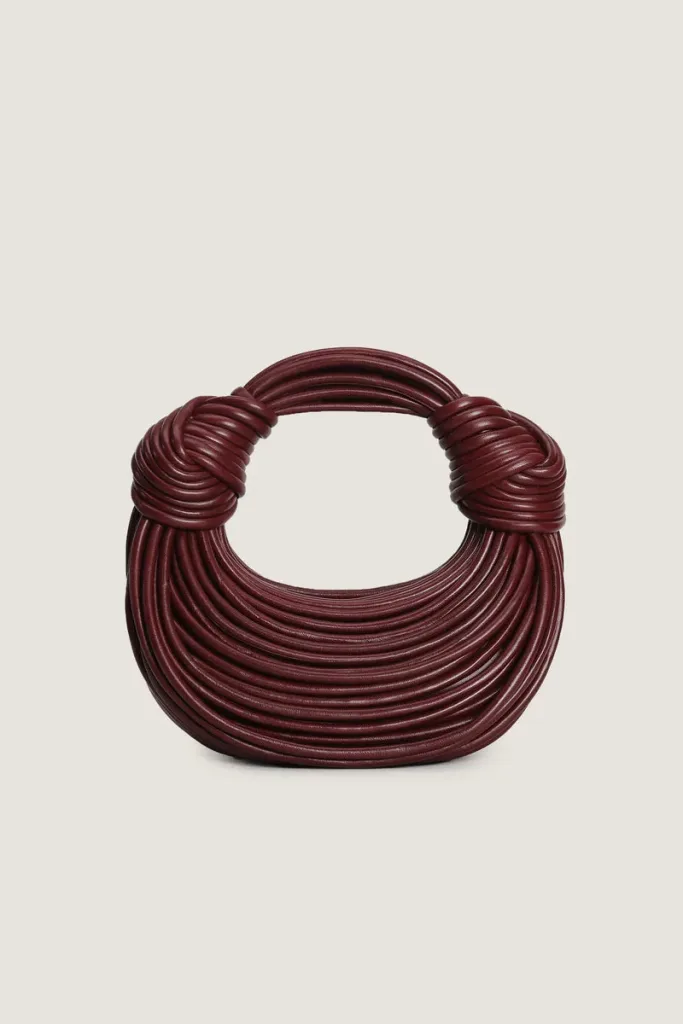 Wells Cord Leather Handbag – Burgundy – view 1