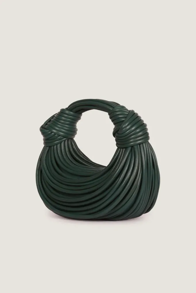 Wells Cord Leather Handbag – Forest Green – view 2