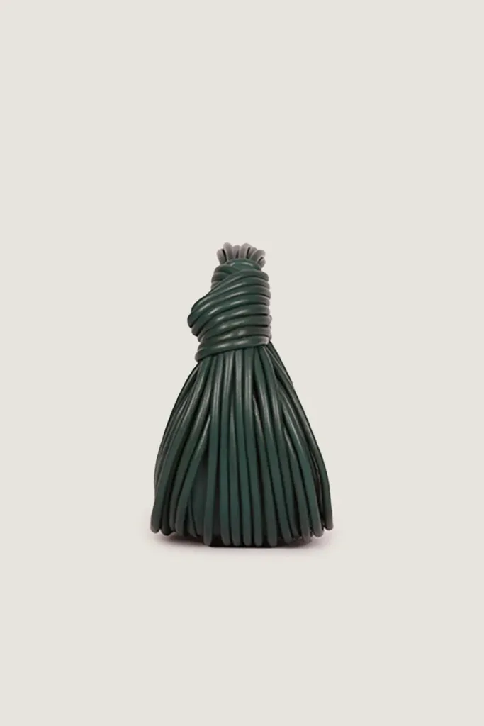 Wells Cord Leather Handbag – Forest Green – view 3