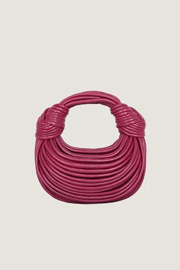Wells Cord Leather Handbag – Fuchsia – view 1