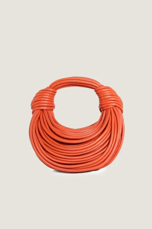Wells Cord Leather Handbag – Orange – view 1