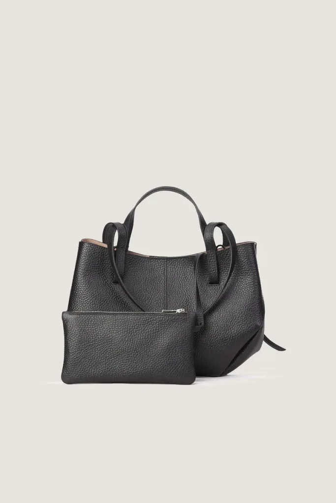 Weymouth  Leather Handbag – Black – view 4