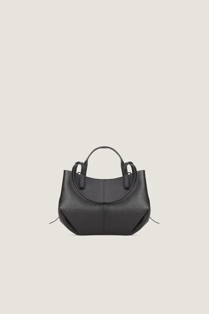 Wimpole Mini Leather Handbag – Black – view 2