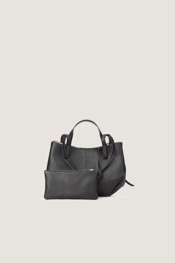 Wimpole Mini Leather Handbag – Black – view 3