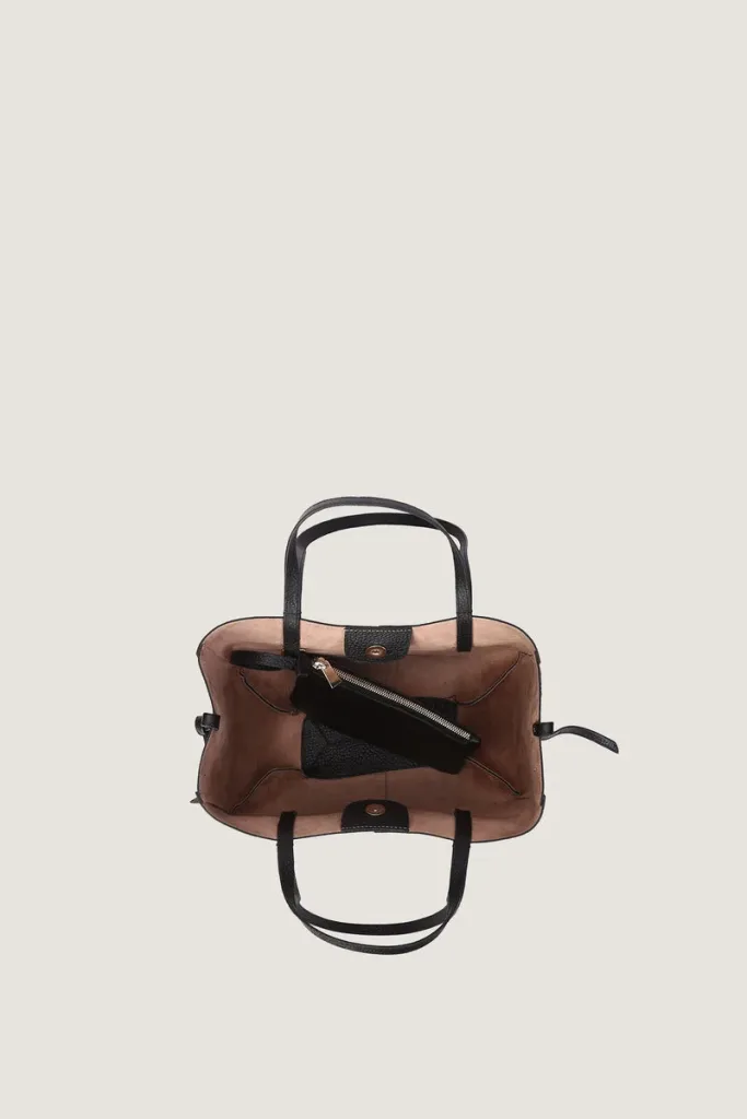Wimpole Mini Leather Handbag – Black – view 4