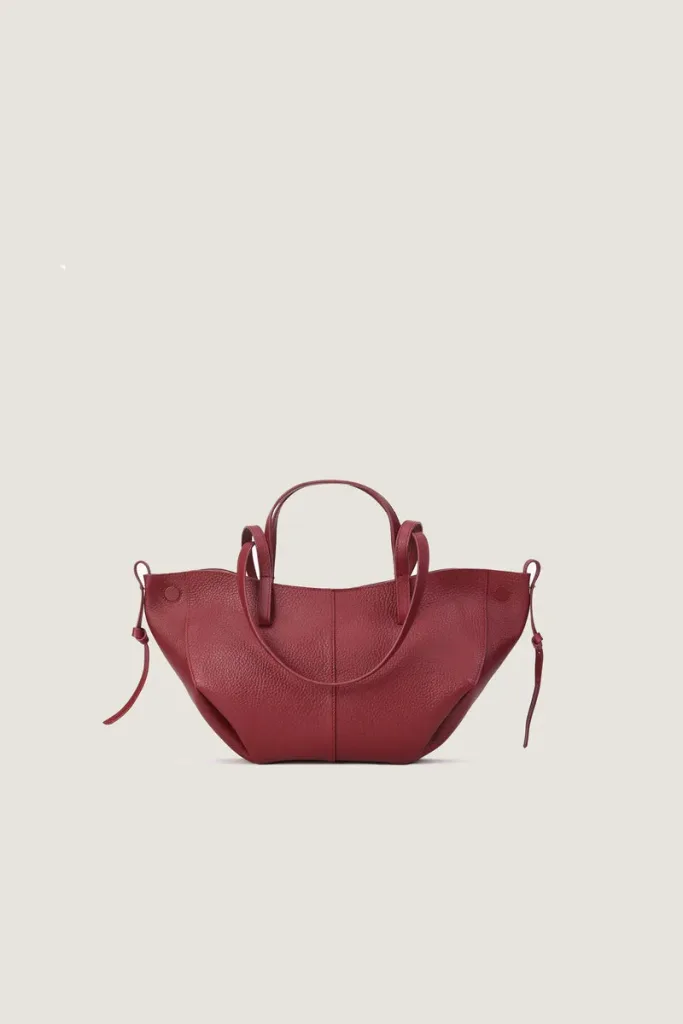Wimpole Mini Leather Handbag – Burgundy – view 1