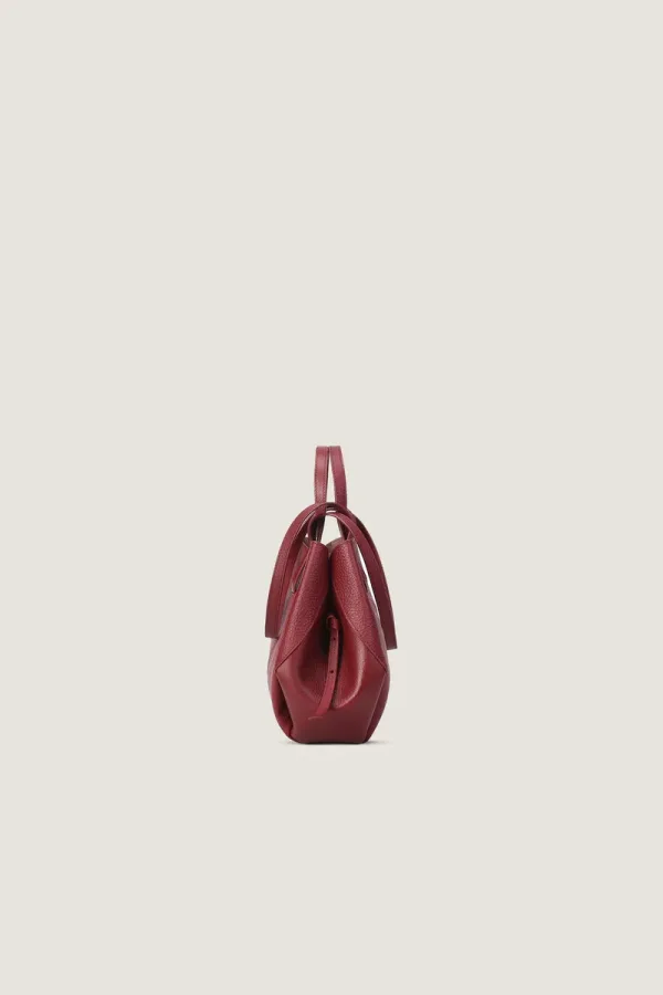 Wimpole Mini Leather Handbag – Burgundy – view 3