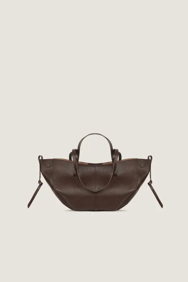 Wimpole Mini Leather Handbag – Chocolate Brown – view 1