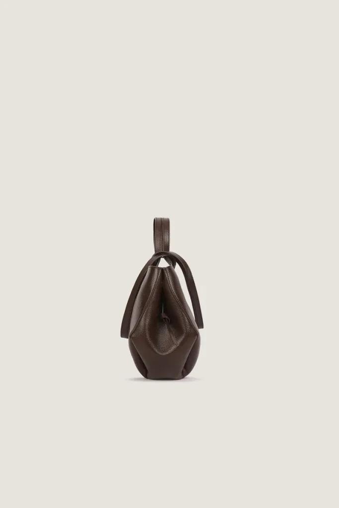 Wimpole Mini Leather Handbag – Chocolate Brown – view 3